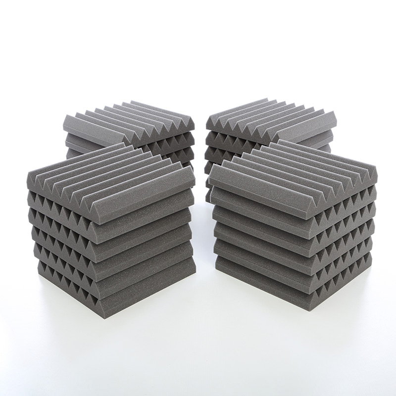 Acoustic Foam Tiles Grey Wedge Profile Panels
