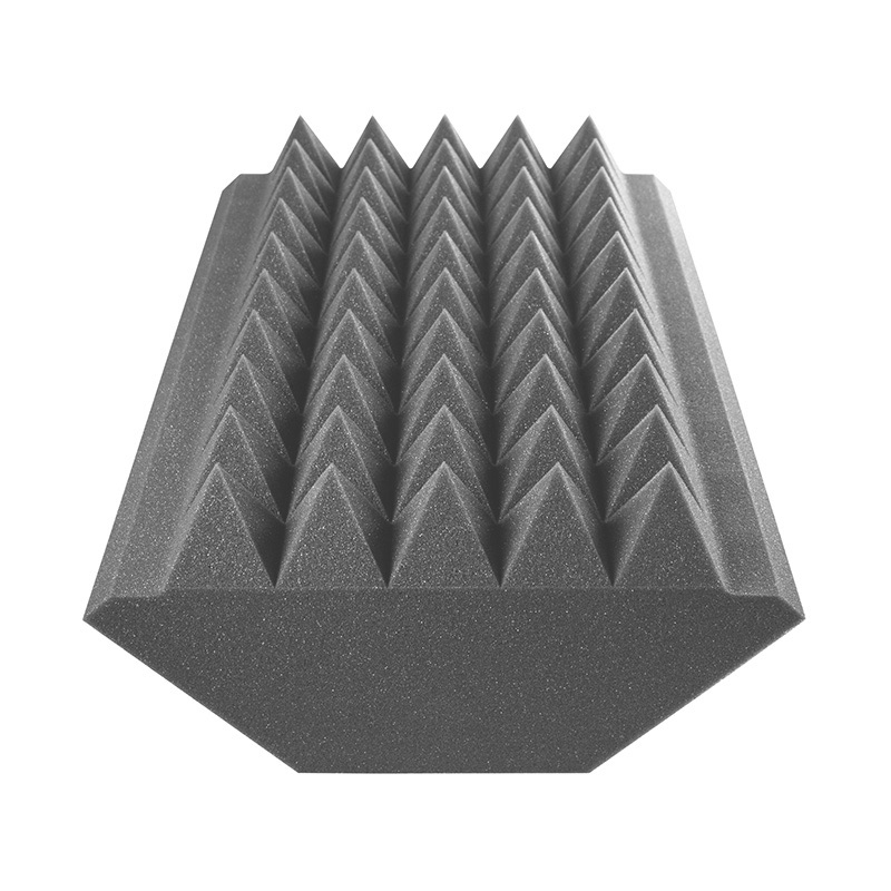 SoundFix Grey Pyramid Acoustic Foam Bass Traps Large 2 Pack