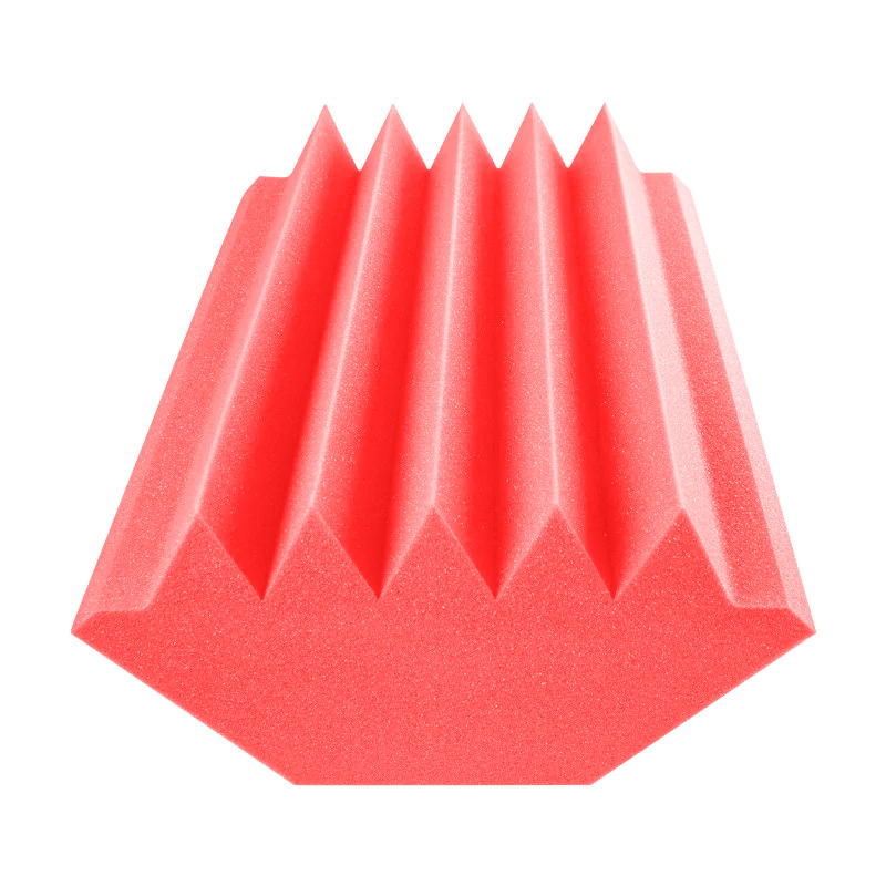 SoundFix Red Wedge Acoustic Foam Bass Traps Large 2 Pack